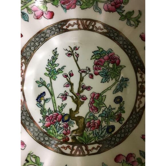VINTAGE Coalport CHINA Indian Tree Pattern UNCOVERED Round FOOTED Dish - Picture 3 of 6